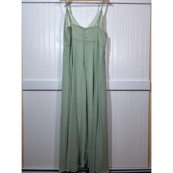 Shein Curve 3XL Maxi Dress Seafoam Green Bridesmaid Formal Gown Prom Dance - Picture 2 of 11